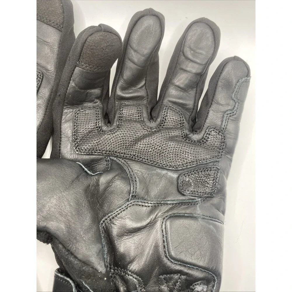 BILT Men's 5XL Motorcycle Riding Gloves Black Leather Waterproof Gauntlet - Picture 13 of 16